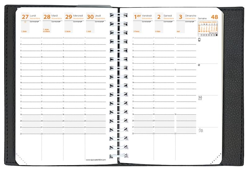 QUOVADIS Diary “Time and Life 10×15” Black qv539bk