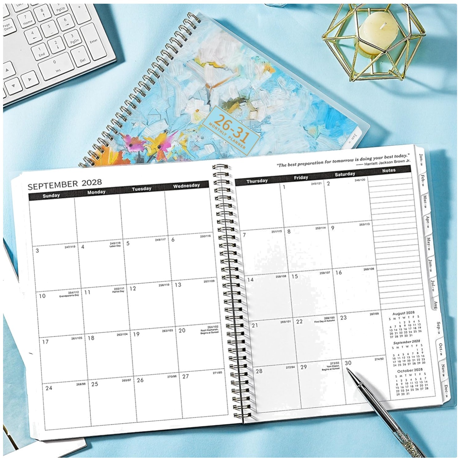 Monthly Planner 2026-2031 – Twin-Wire Binding