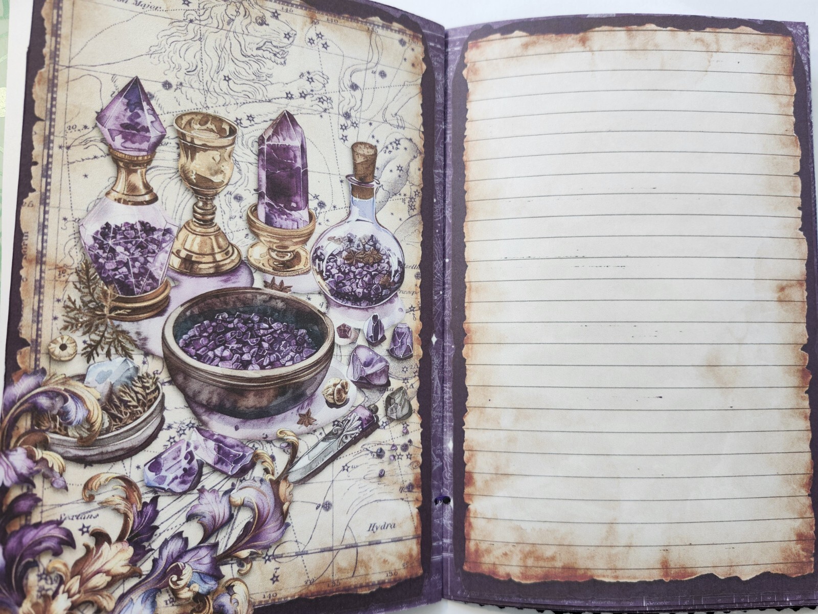 Junk Journal Booklet “MYSTIC 2” Fortune PSYCHIC HANDMADE Cards, Pockets +More!