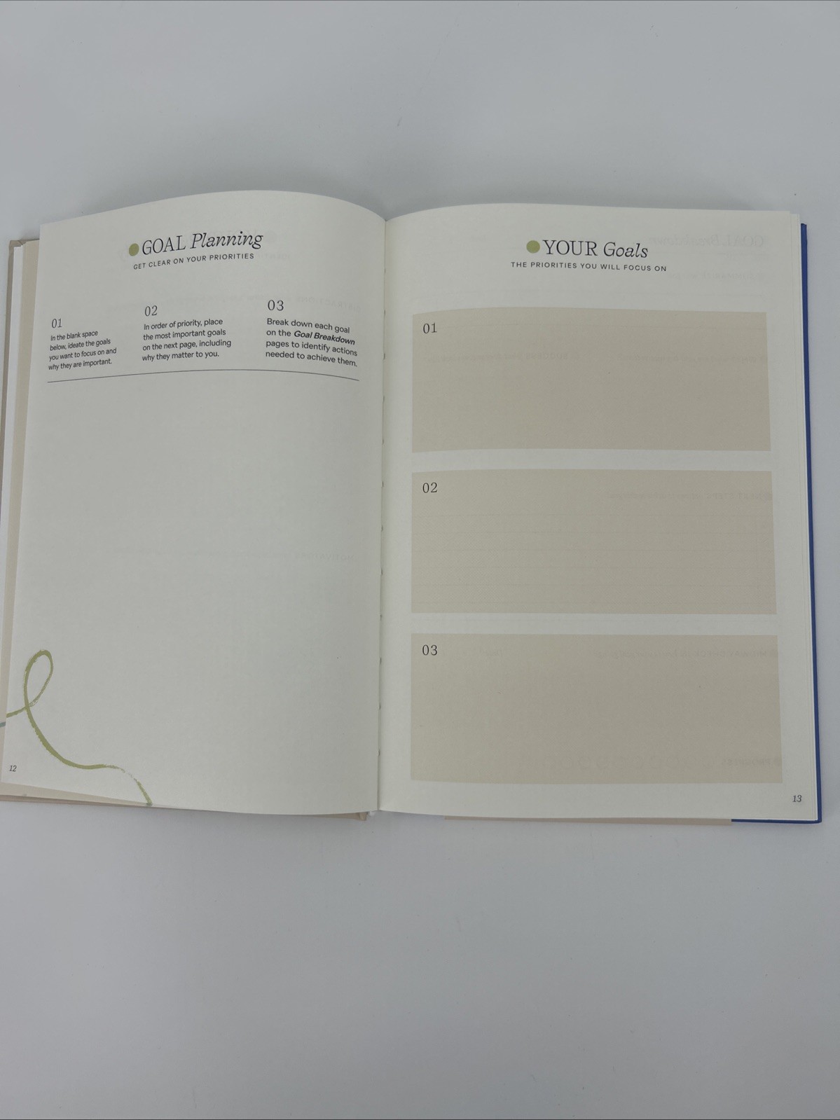 Papier Productivity Planner Start Fresh Every Day Blue Hardcover 16 Week Undated