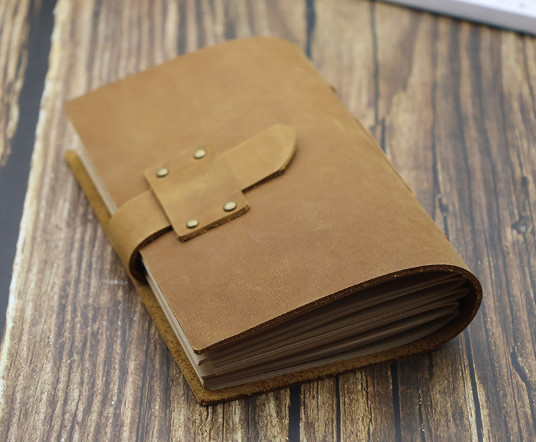 Writing notes Notebook sketchbook Diary Notepad handmade leather beige Q376