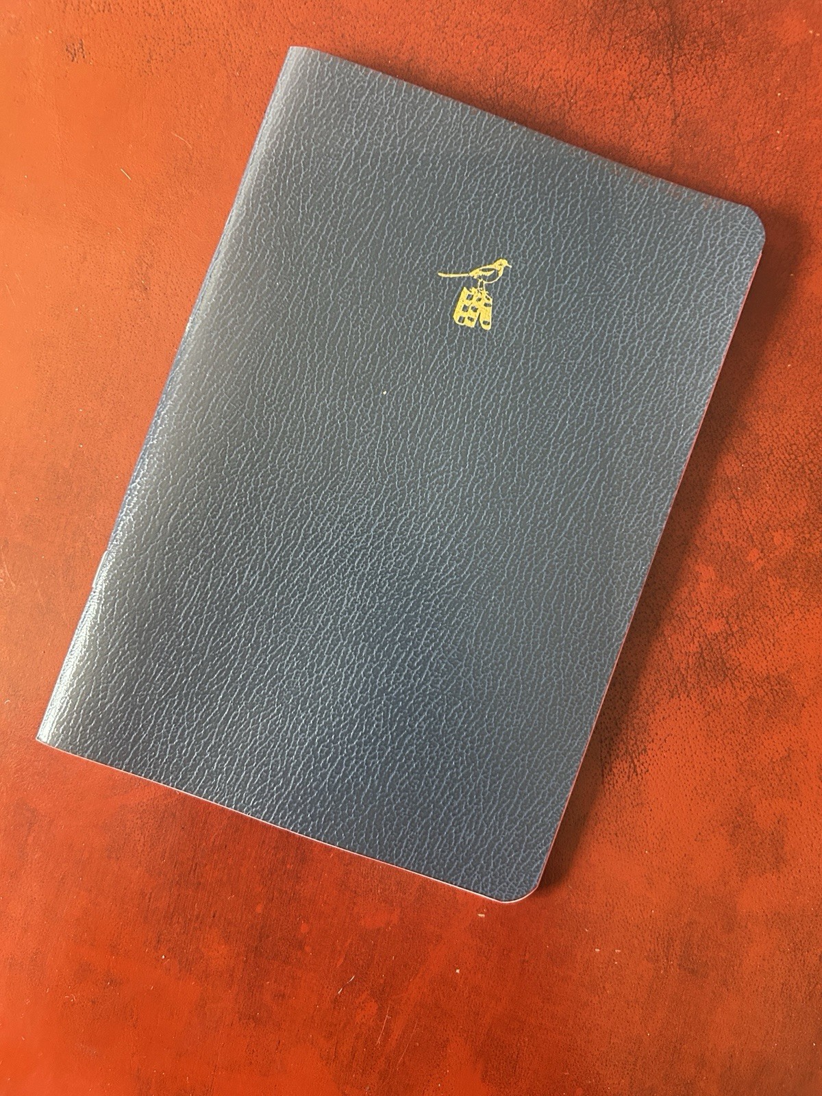 NEW Bieffe Handmade Journal Notebook Made in ITALY Blue Leather