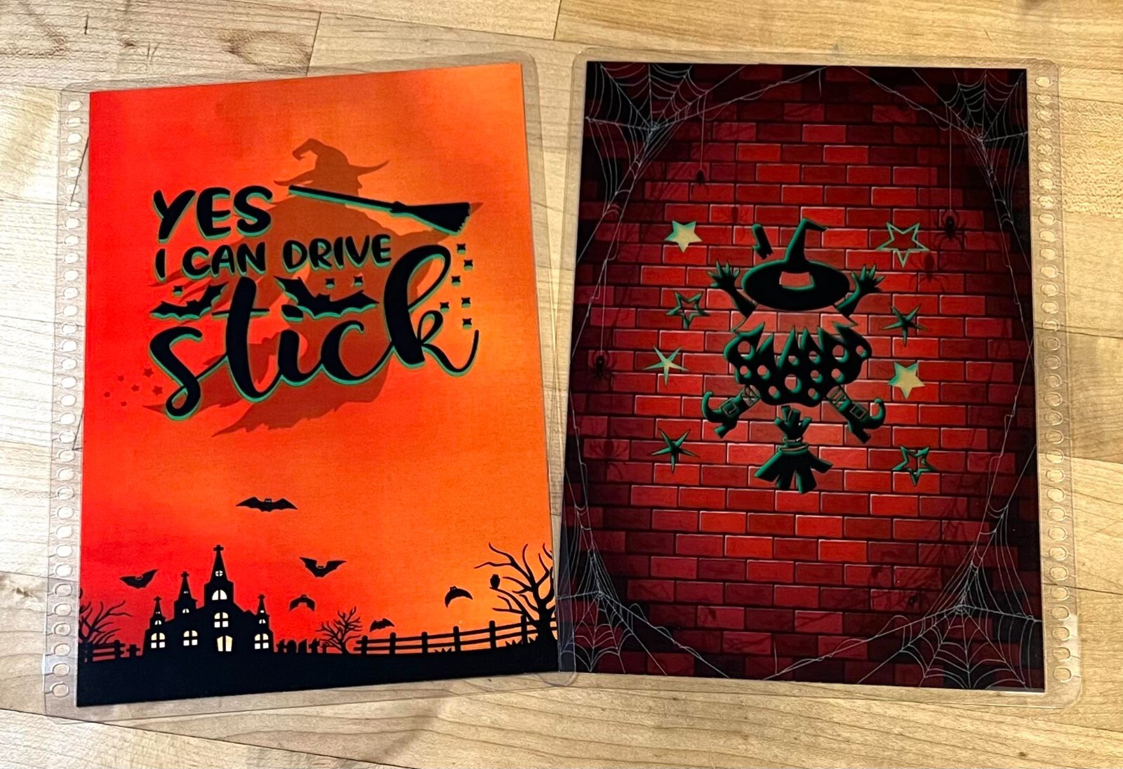 Witch “Yes I drive Stick” Cover Set 4 use w/ Erin Condren A5 Coil Spiral Planner