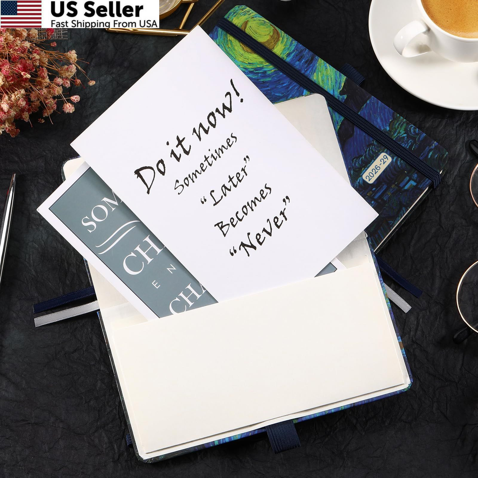 2026-2029 Pocket Planner/Calendar – 3 Year Monthly 3.8 x 6.3 inches, black