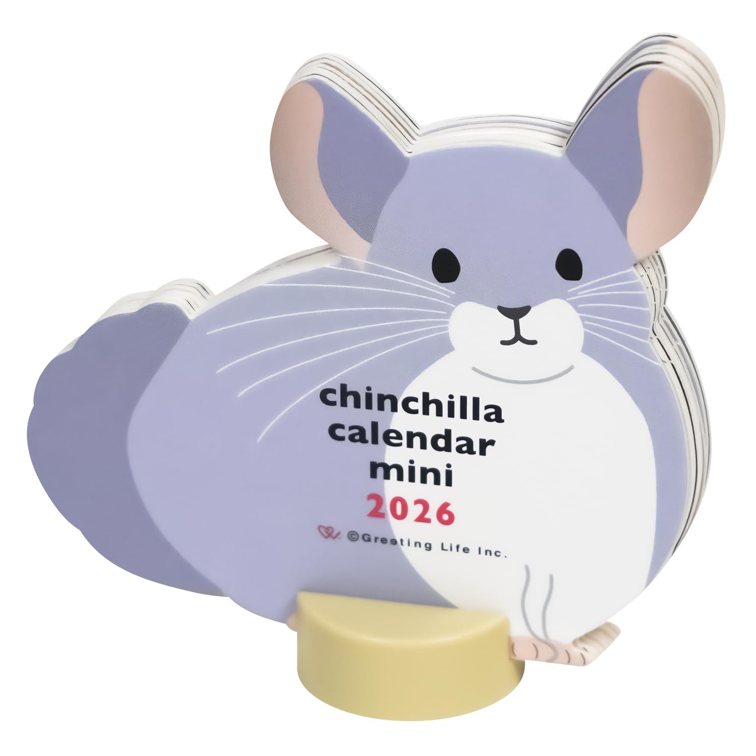 GreetingLife 2026 Calendar Mini Chinchilla C-1707-ET