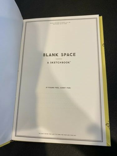 Blank Space unlined book by Easy, Tiger – Hardcover, 144 pages, Free Shipping!