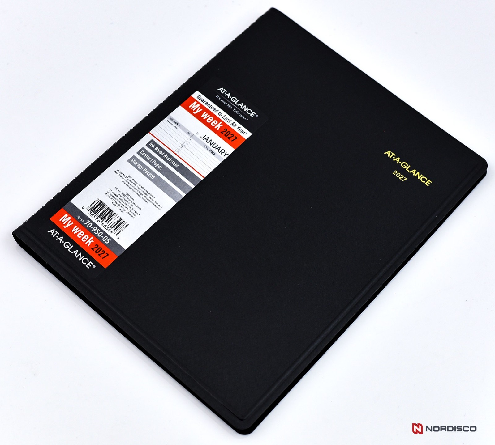 2026 At-A-Glance 70-950-05 Weekly Appointment Book, 8-1/4 x 11″, Black Cover