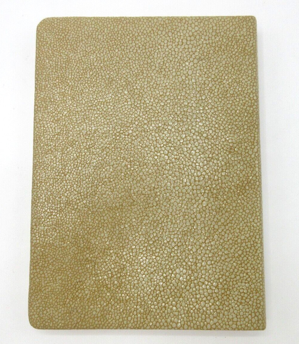 Graphic Image Travel Journal 7″ Leather Soft Cover 224 Lined Pages GOLD Shagreen