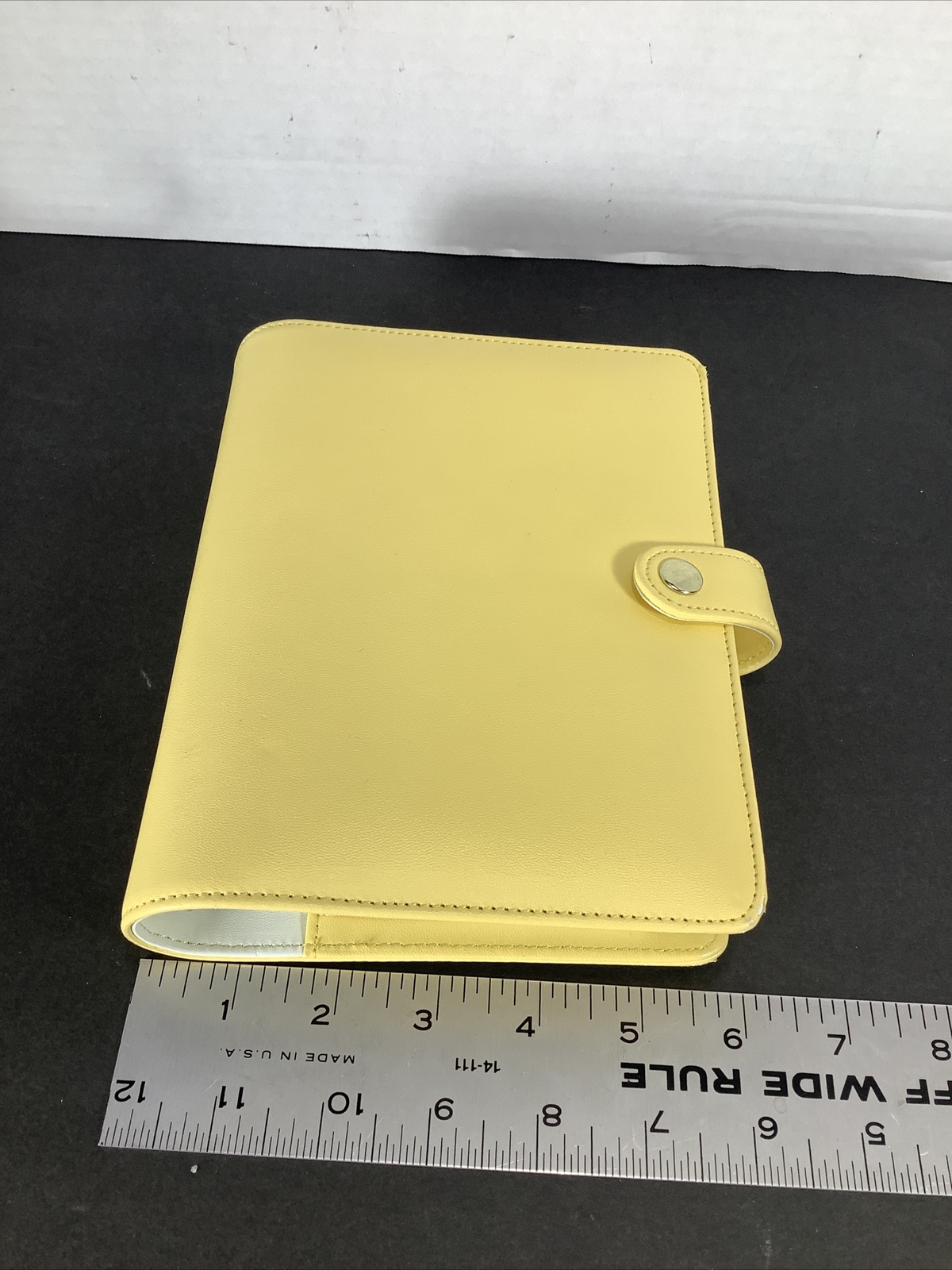 Yellow~6 Ring Snap Day Planner Notebook 6.75”x 5.75”