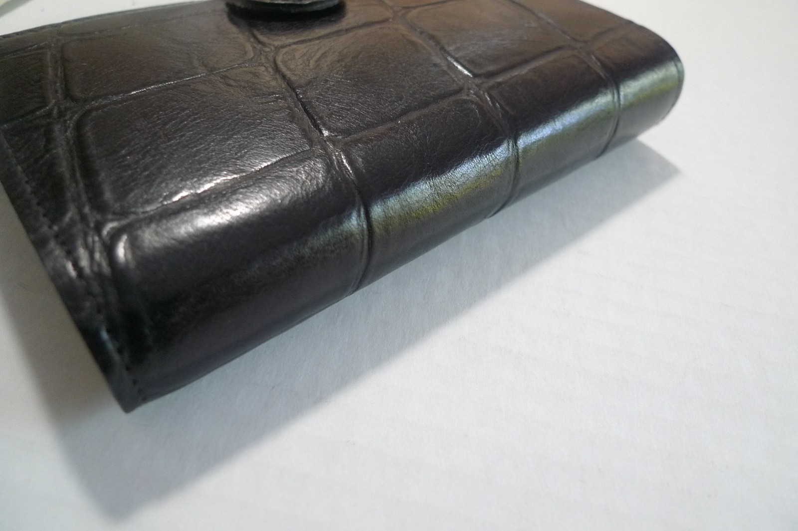 MULBERRY – POCKET BOOK AGENDA – MADE @ UK – BLACK CONGO LEATHER – NEW OLD STOCK