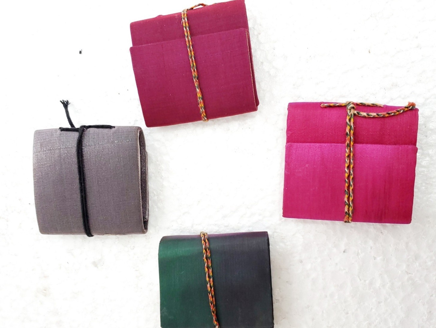 3×3 inch Sari Miniature Diary Handmade Paper Journal Lot Of 100 Pcs Mix Pattern