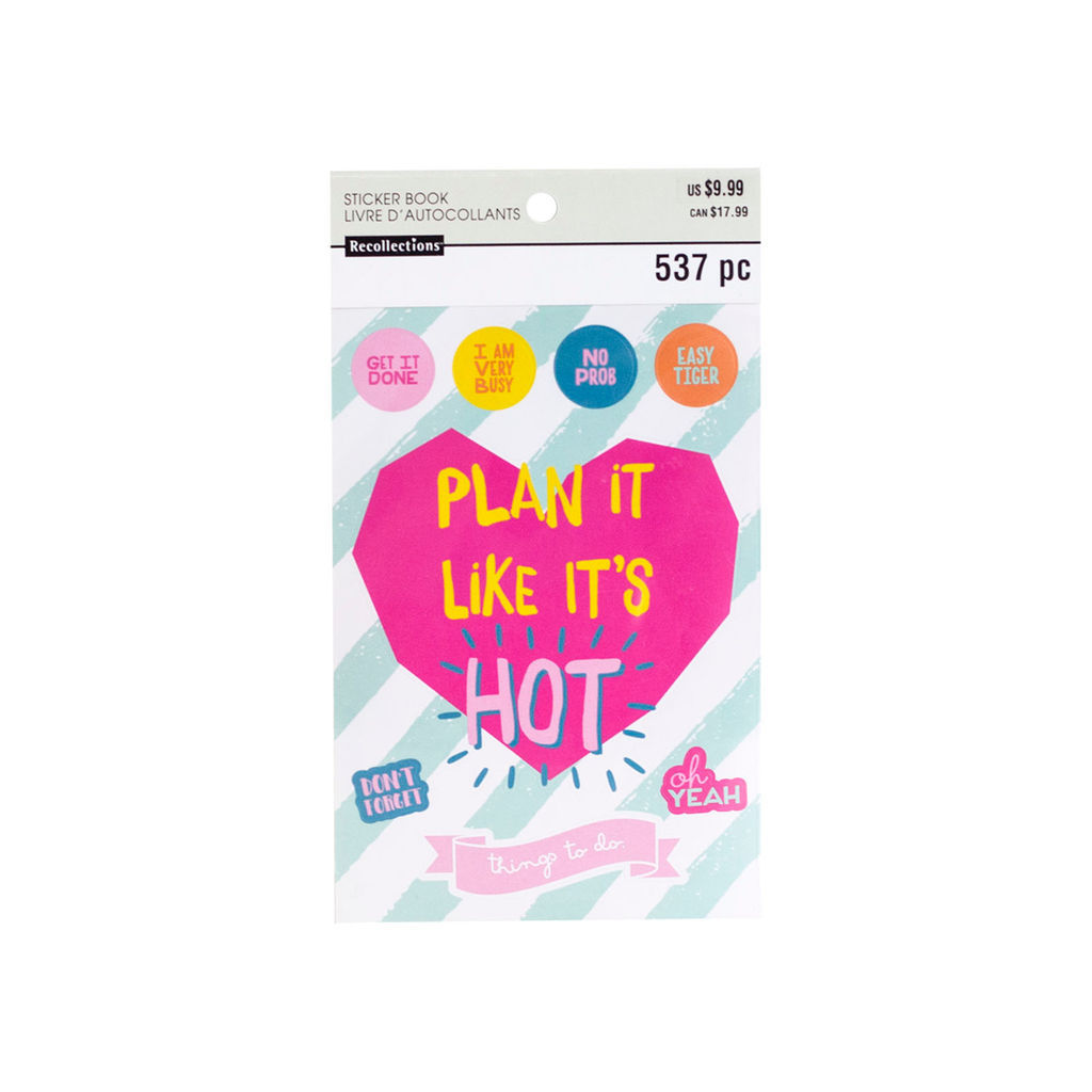 Planner Sticker Book – “Plan It Like It’s Hot” – NEW