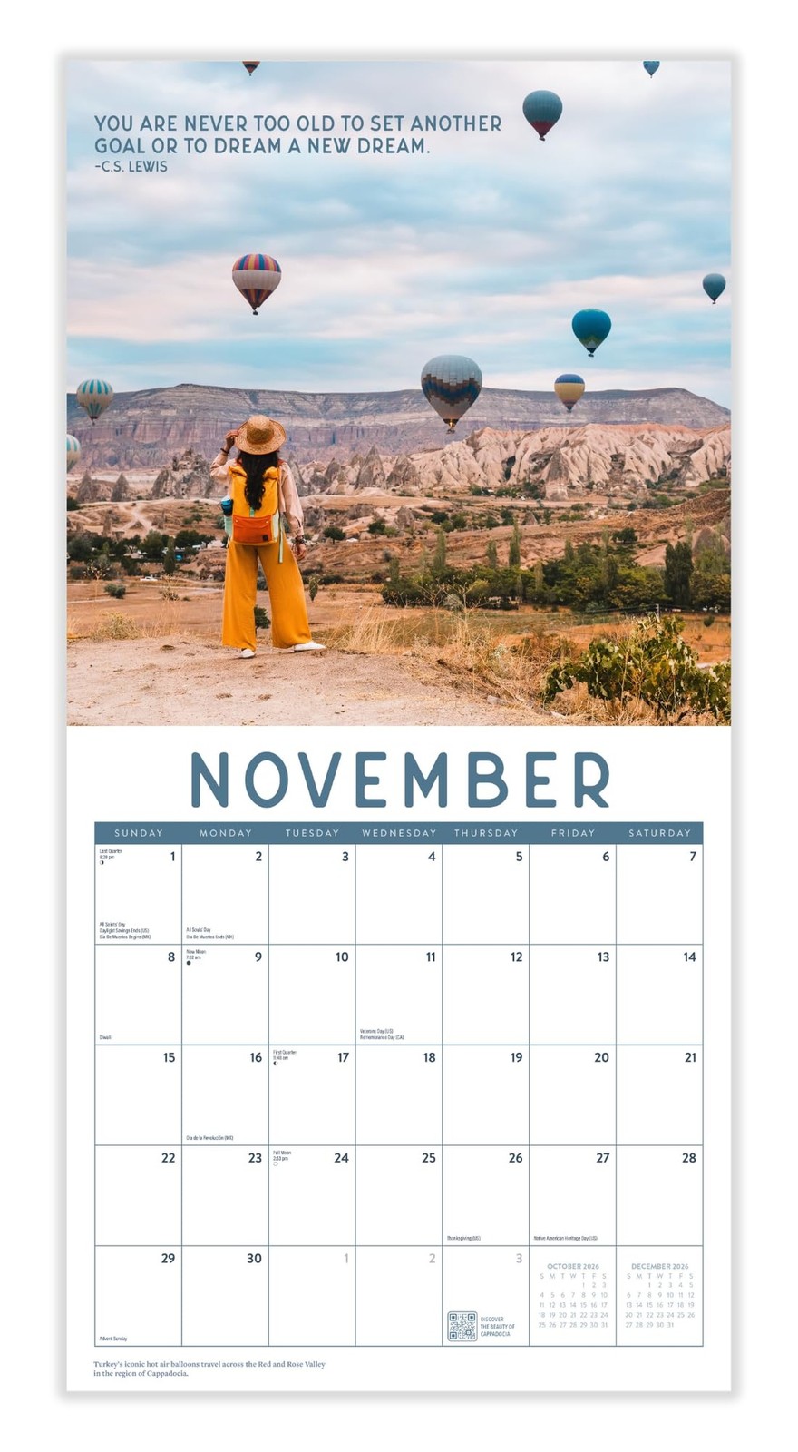Wanderlust 2026 Calendar | 2026 Wall Calendar | Monthly Planner | Planner 202…