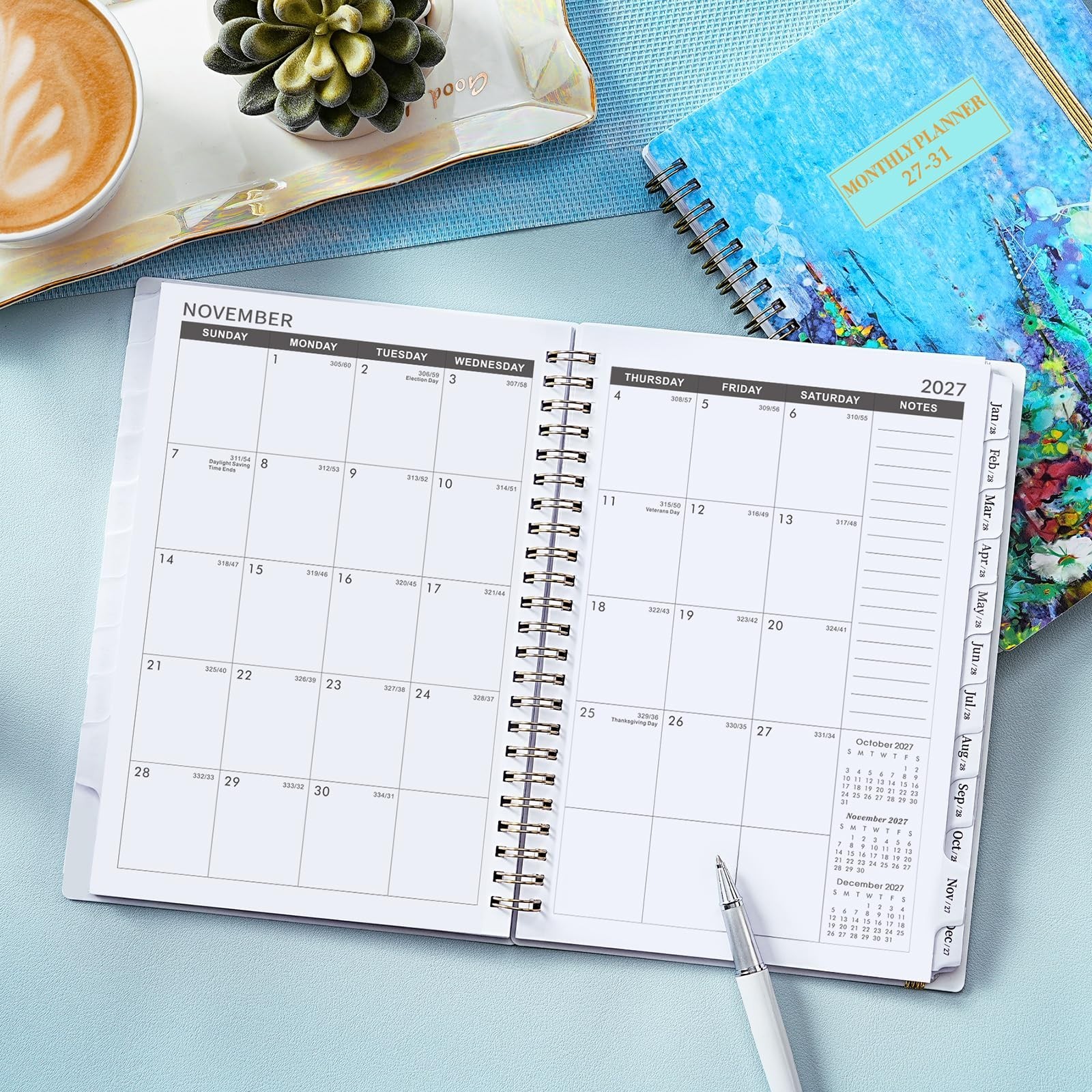2027-2031 Monthly Planner – JAN 2027 – DEC 2031, 8.5″ x 6.4″, 5 Year Monthly …