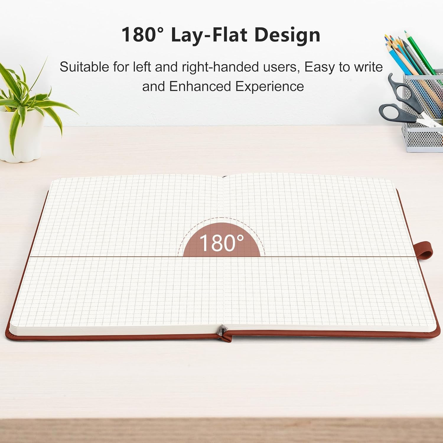 Graph Grid Paper Notebook, 192 Pages, A5 Medium Size (5.7” x 8.3”), 5 Squares