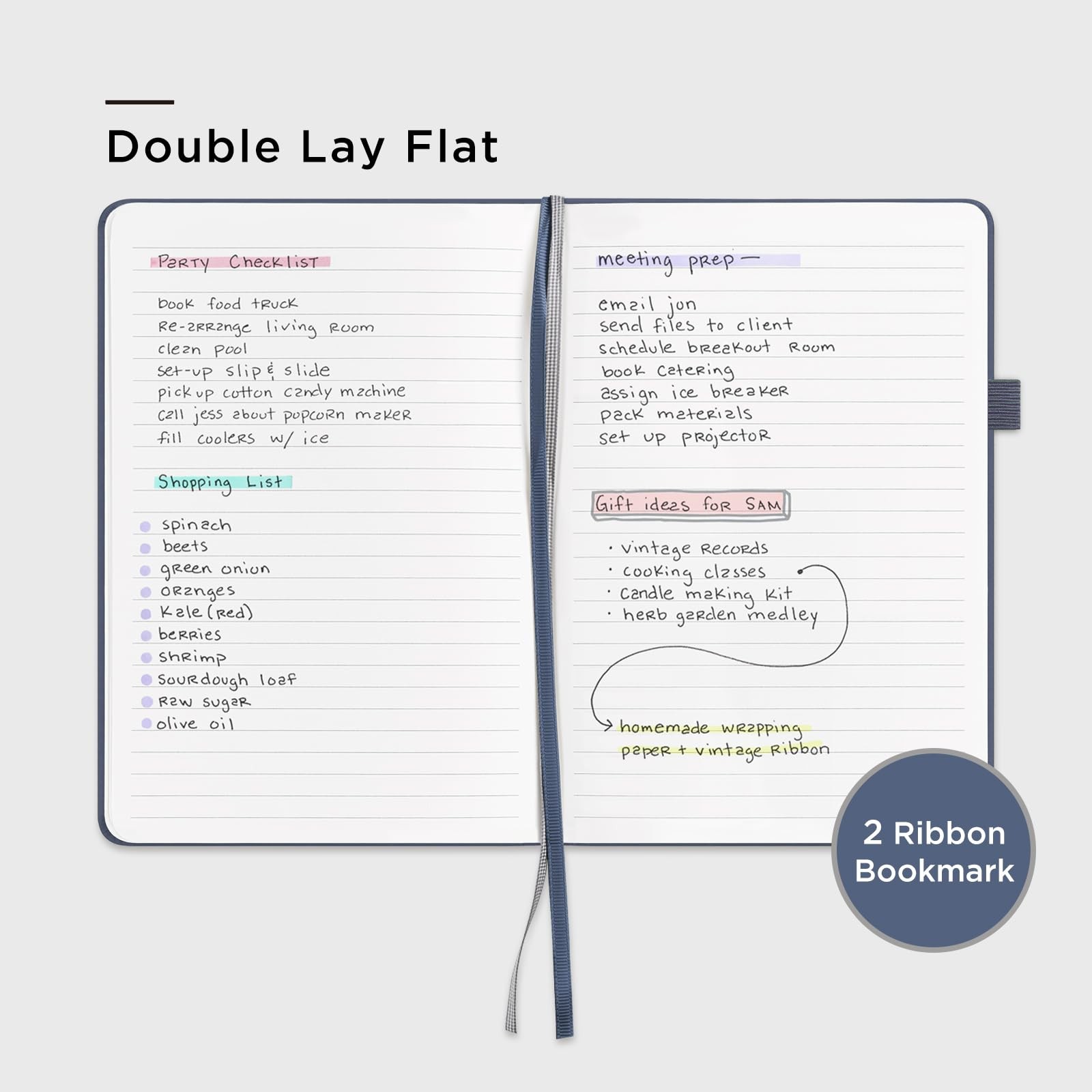 &And Per Se Lined Journal Notebook (5 Packs), 160 Pages, A5 5.7 x 8 inches Co…