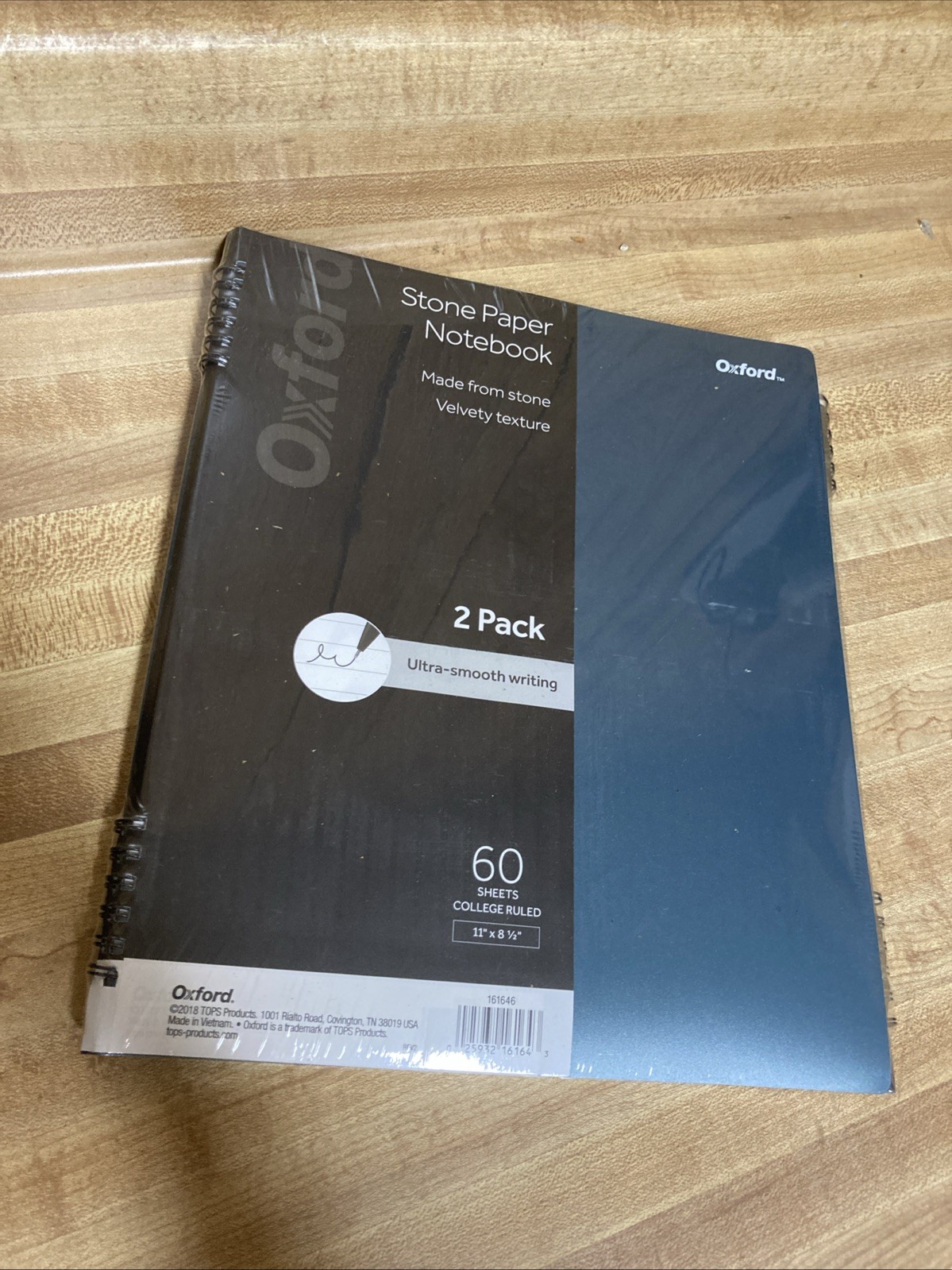 2 Pack Oxford Stone Paper Notebook 8 1/2″ X 11″ Blue Cover 60 Sheets Each New
