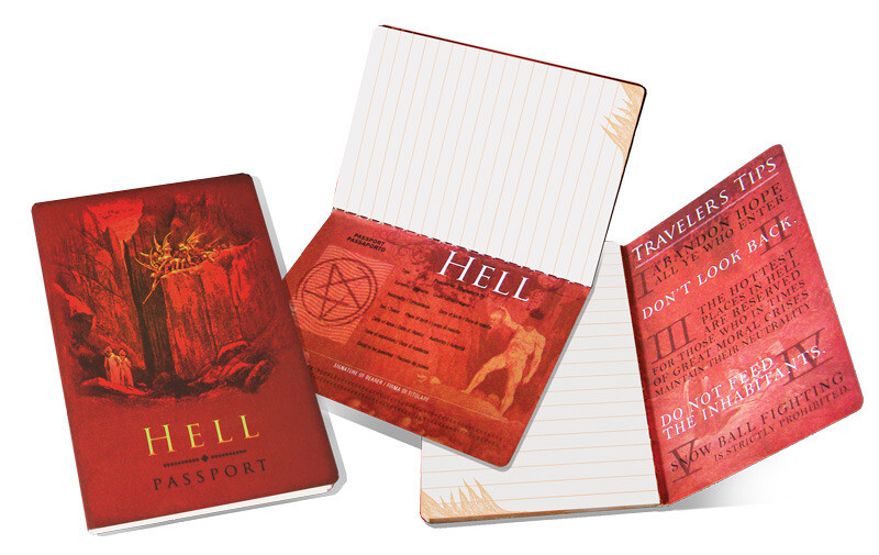 Hell (Not On This Earth) Passport and Pocket NoteBook with Art Images NEW UNUSED