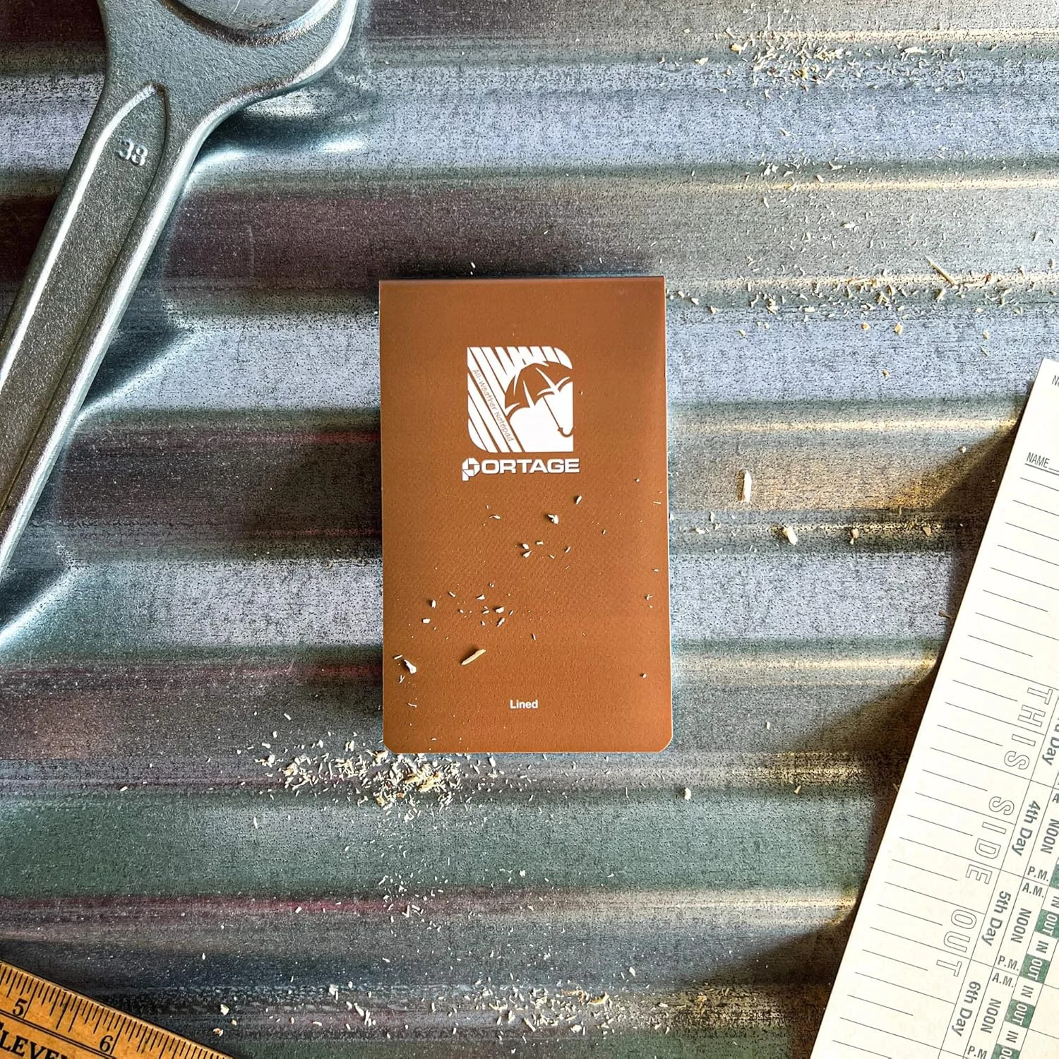 Portage Notebooks – 4 Pack Waterproof Notebook, Made From Recycled Stone Waste,