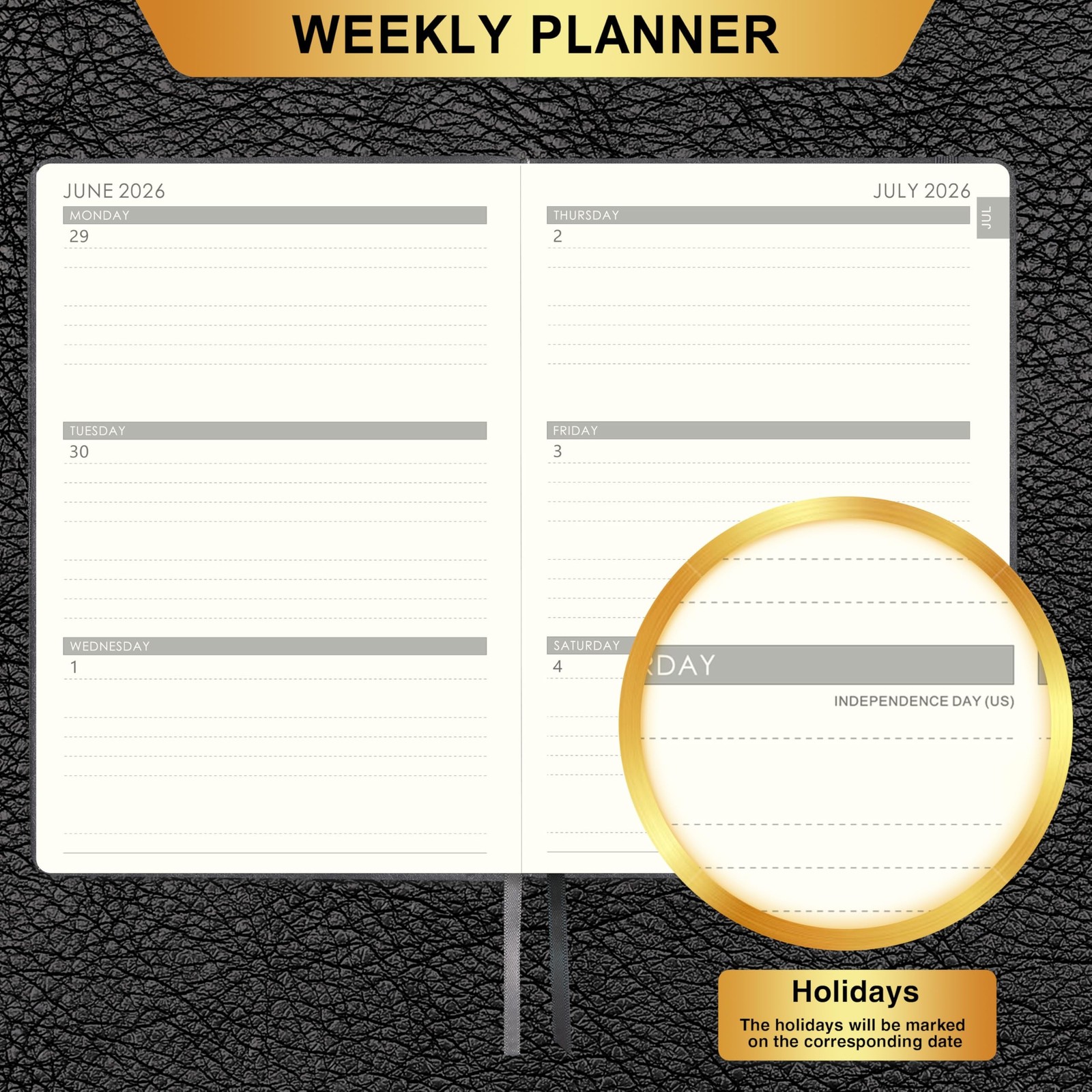Planner 2026-2027 – 2026-2027 Weekly Monthly Calendar, July 2026 – June 2027,…