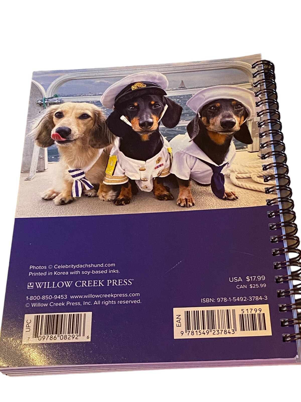 Crusoe the Celebrity Dachshund 2024 6.5″ x 8.5″ Engagement Calendar