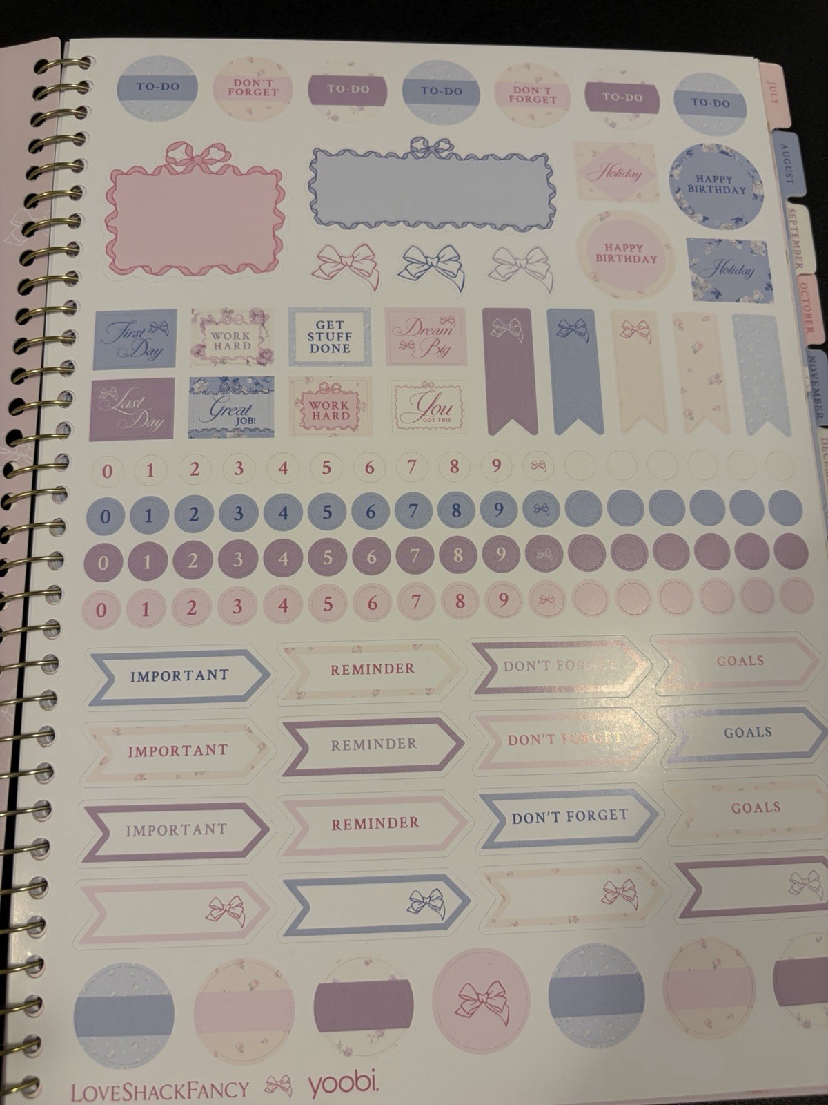 LoveShackFancy x Target – Yoobi Blooming Heirloom Monthly and Weekly Planner