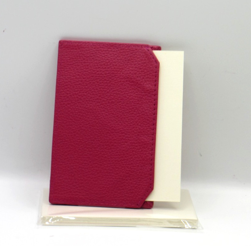 Jotter Personal Pocket Leather w 24 Cards Refillable Graphic Image ORANGE