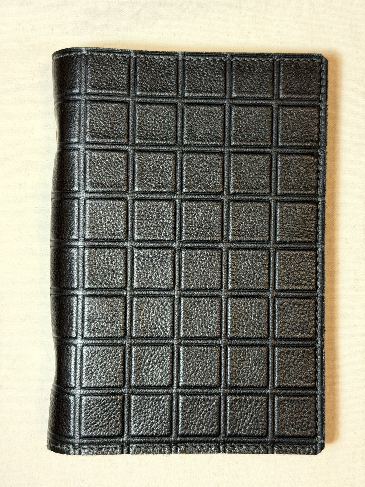 Handmade Genuine Leather Personal Size Ring Binder Planner Black 20mm Rings