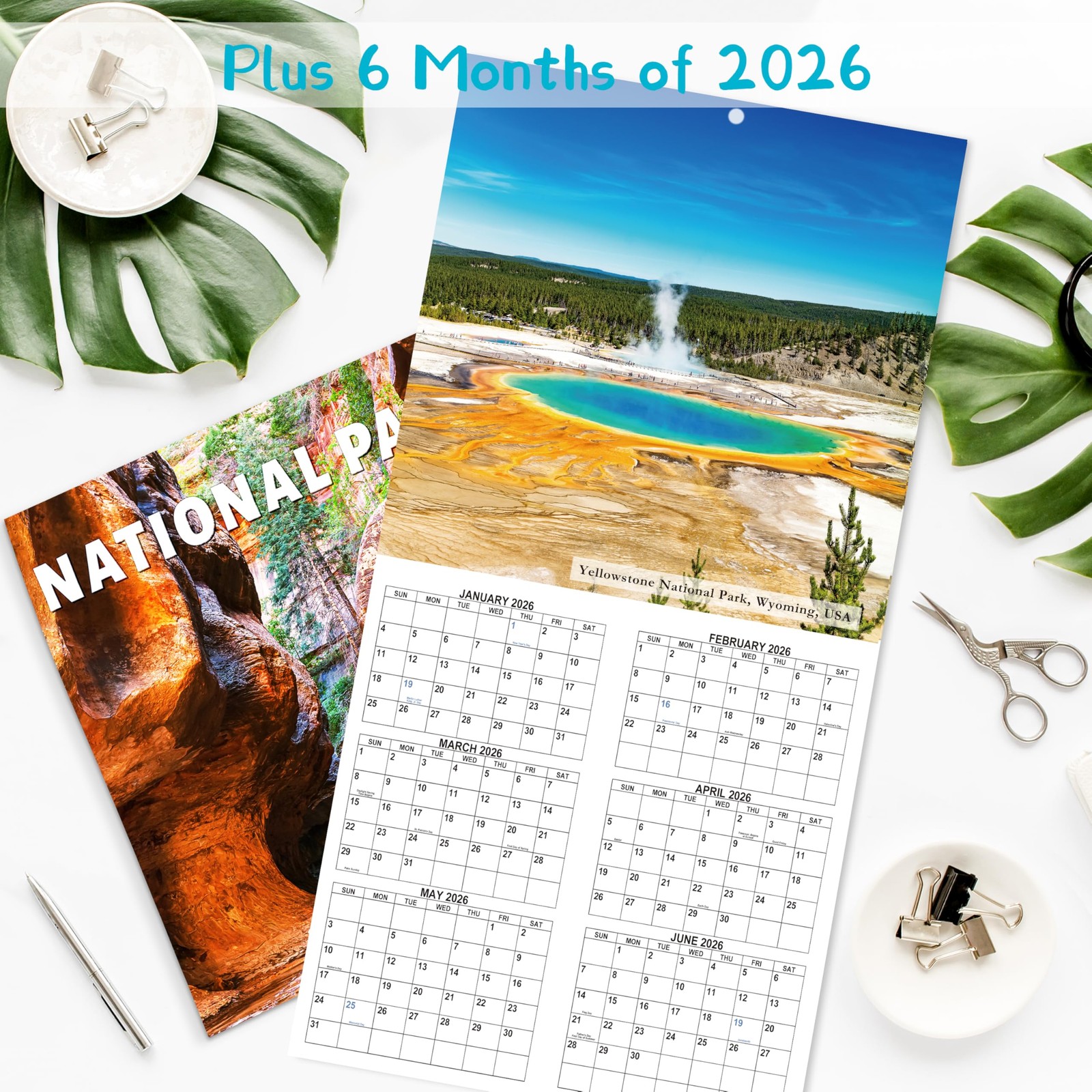 2026-2027 Calendar – 18-Month Wall from 12″ x 24″(open)