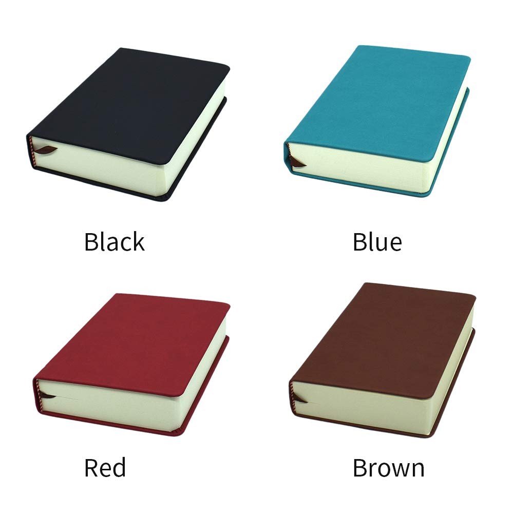 Notebook, Waterproof PU Leather Journal, Blank Pages Super Thick a6, blue