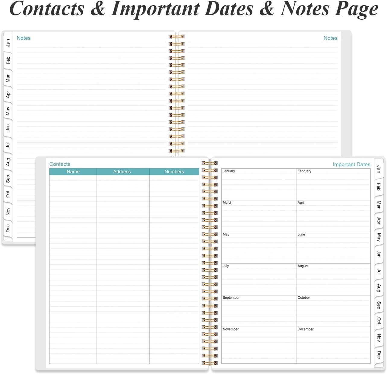 Rose-Floral 2026 Planner – Weekly/Monthly Organizer, 8.5×11, Durable & Elegant