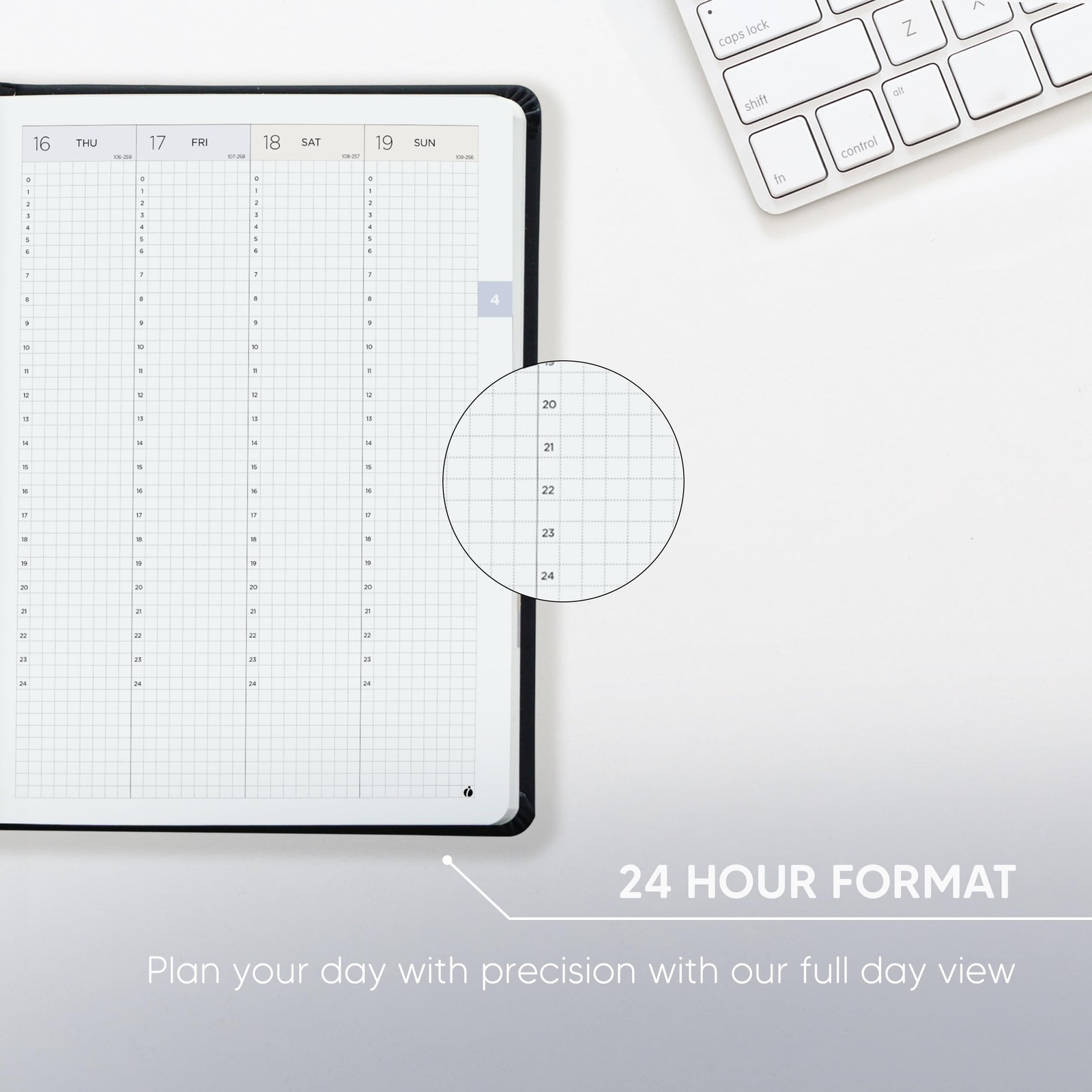 Hourly Academic Planner 2026-2027 – 24-hour Planner With Weekly & Monthly Time