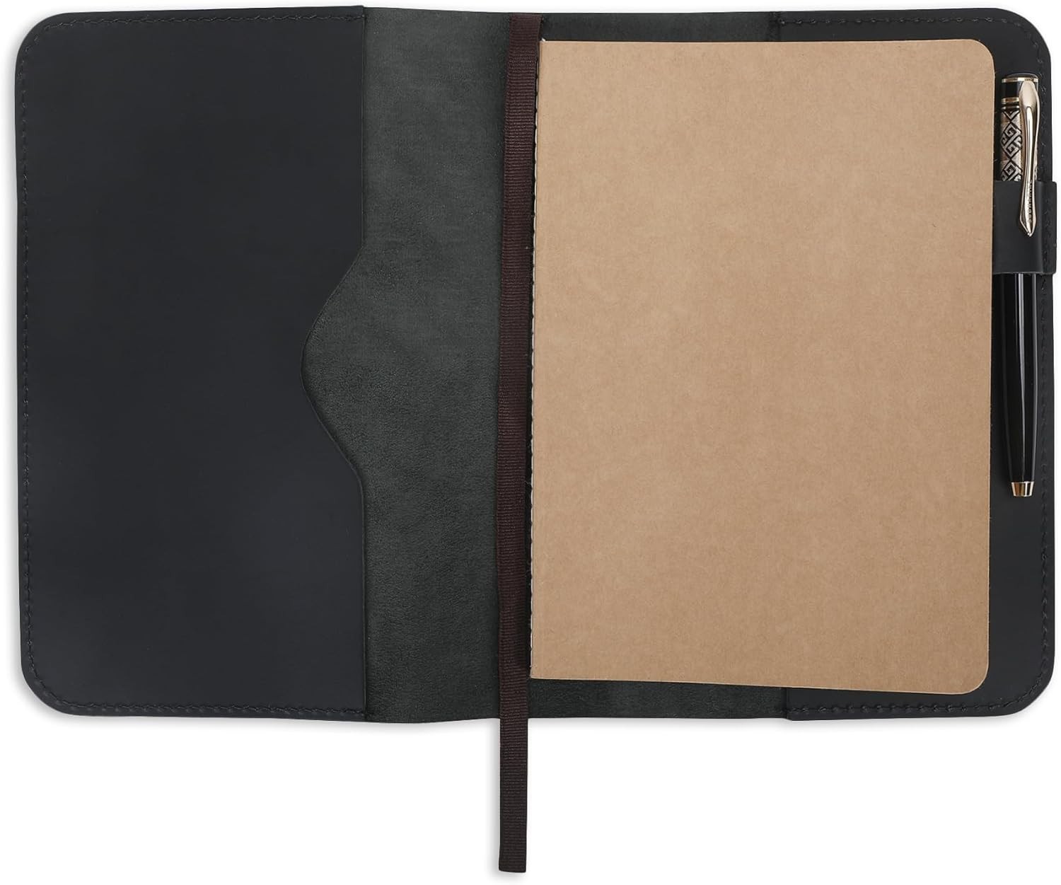 Stylish Refillable A5 Leather Journal Cover – Lightweight Design, 9 x 6 Inches