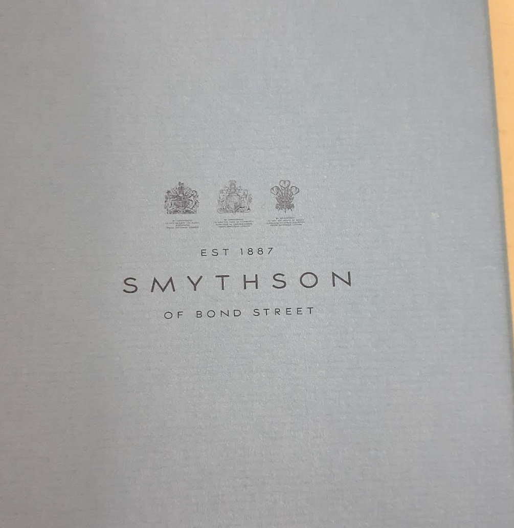 Smythson of Bond Street silver Happy Anniversary Notebook for Chopard 150th Ann