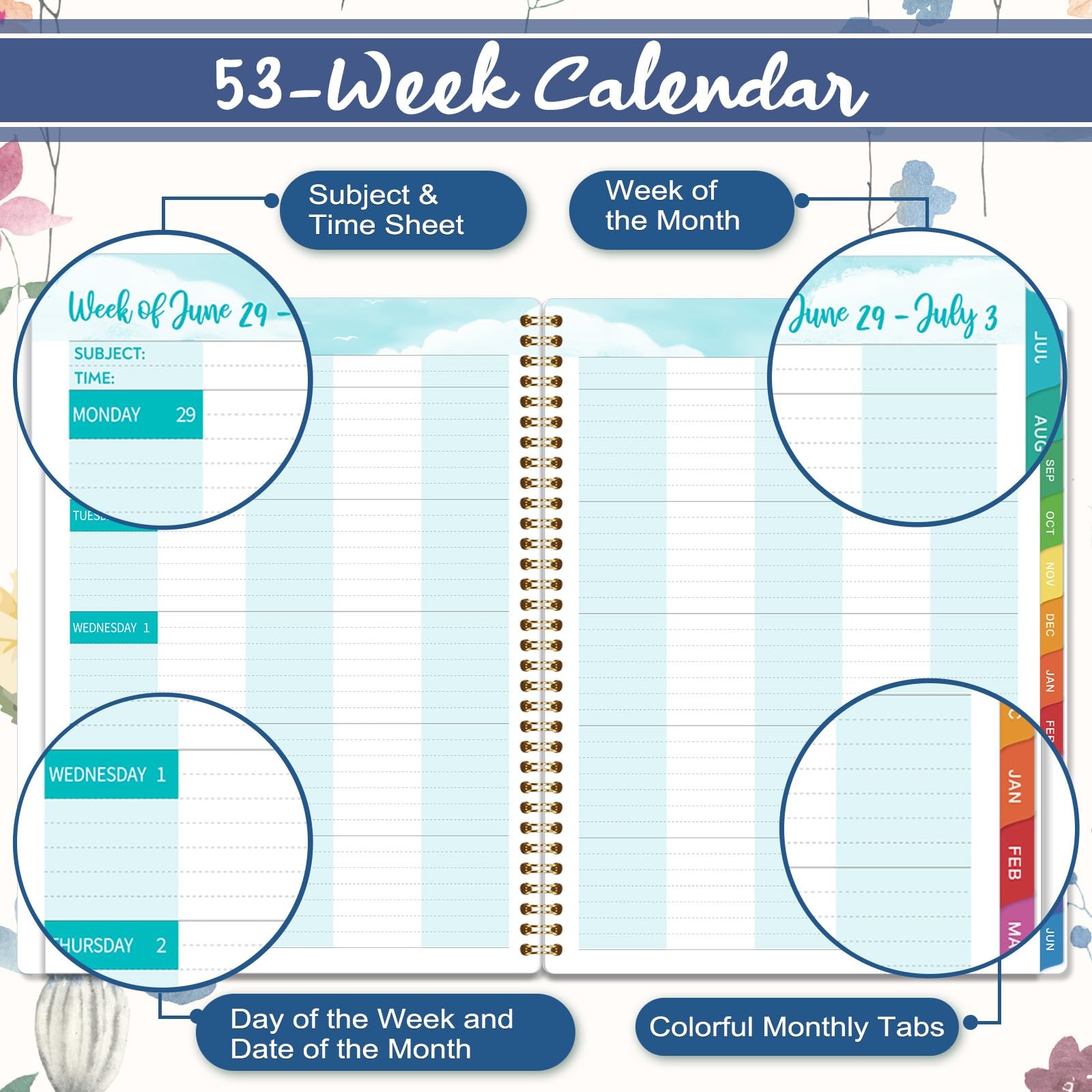 Teacher Planner 2026-2027 – Lesson 8.5“ x 11”, PINK 7