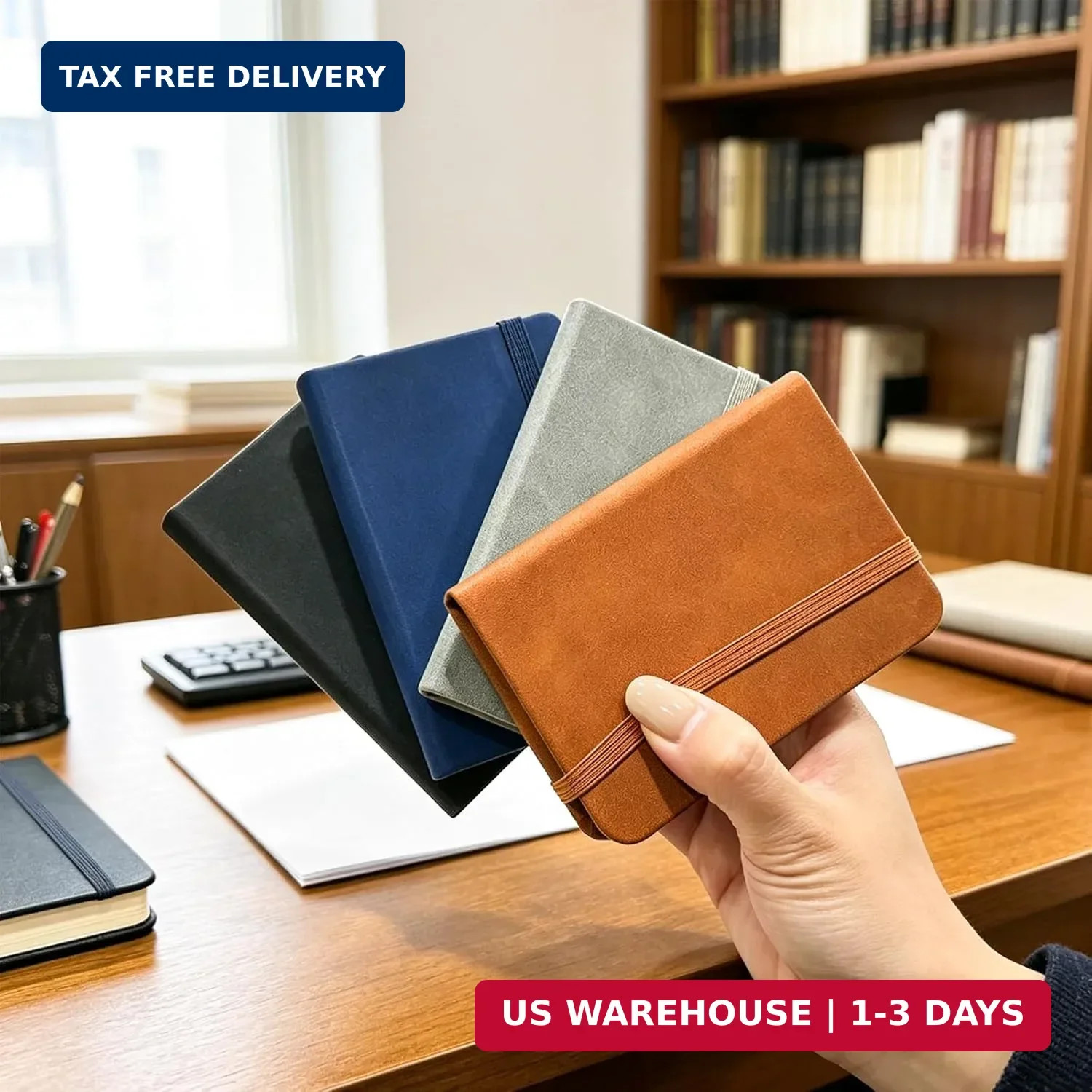4 Pack Pocket Notebook Small Mini Hardcover Journal with Lined Pages Travel Note