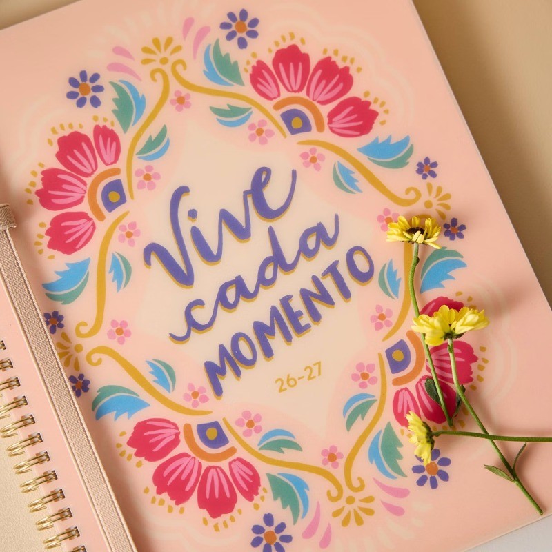 Happy Brands 8.5″x11″ 2026-2027 12 Month Organized Vive Cada Momento