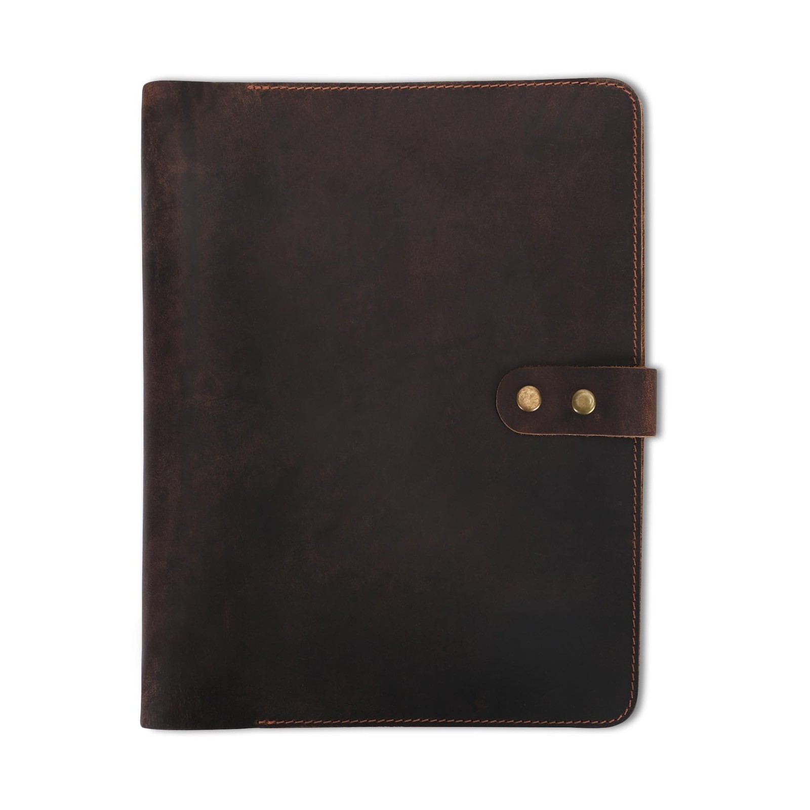 Premium Leather 3-Ring Binder Portfolio, 8.5×11 Inch Letter Size Organizer Fo…