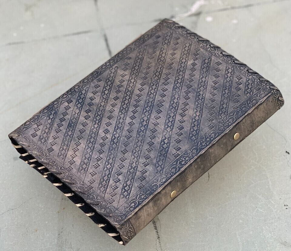 Leather Ring Binder Grimoire Binder Leather Binder Cover Notebook Office Folder