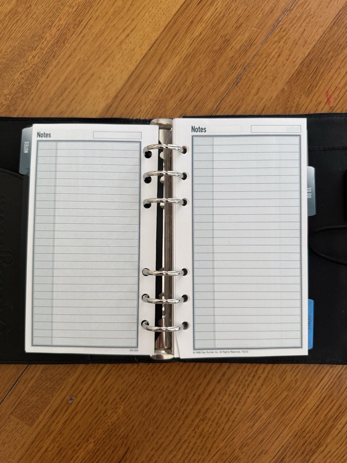Vintage Y2K Disney Day timer Black Faux Leather Planner