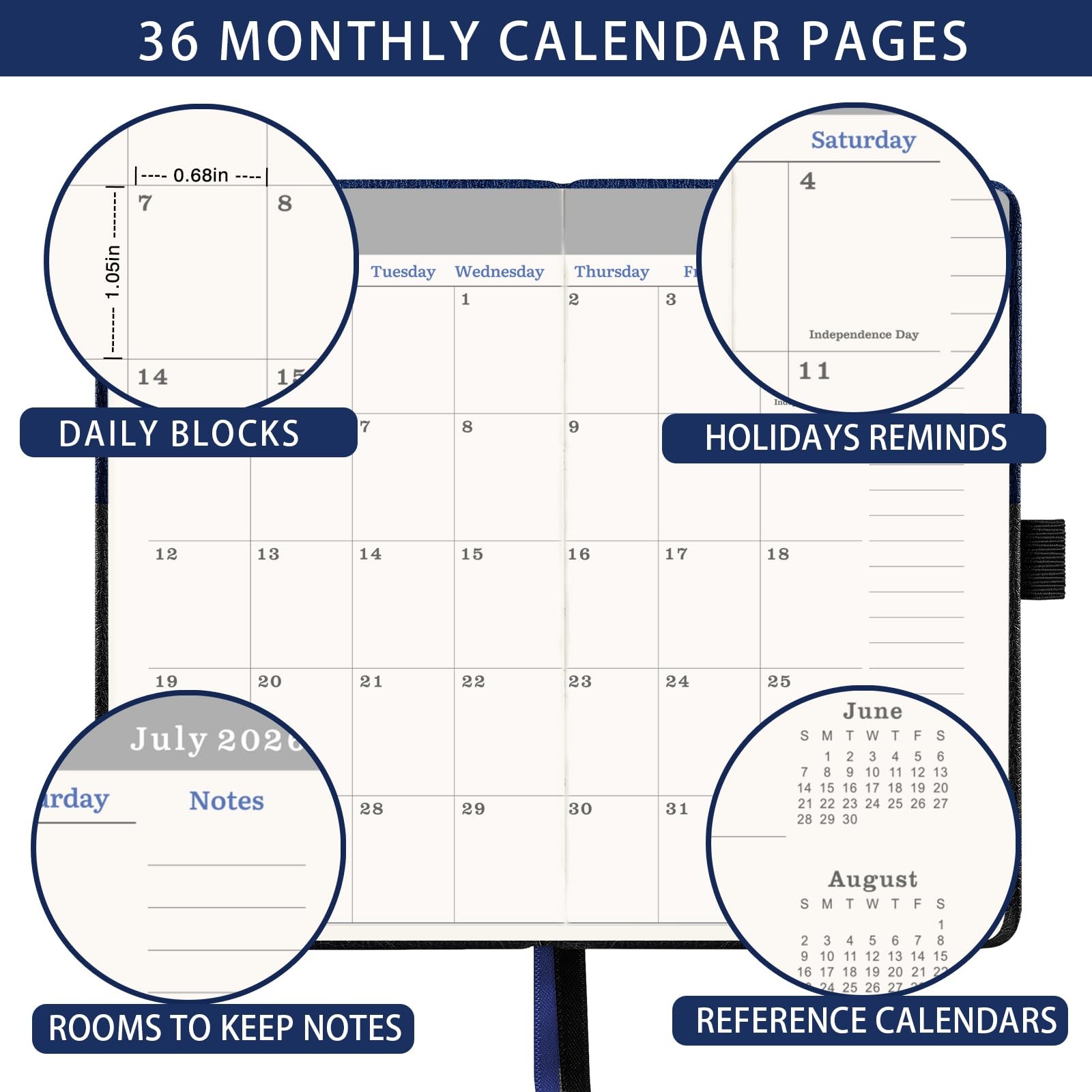 2026-2029 Pocket Calendar/Planner – 3 Year Monthly Pocket Calendar 2026-2029 …