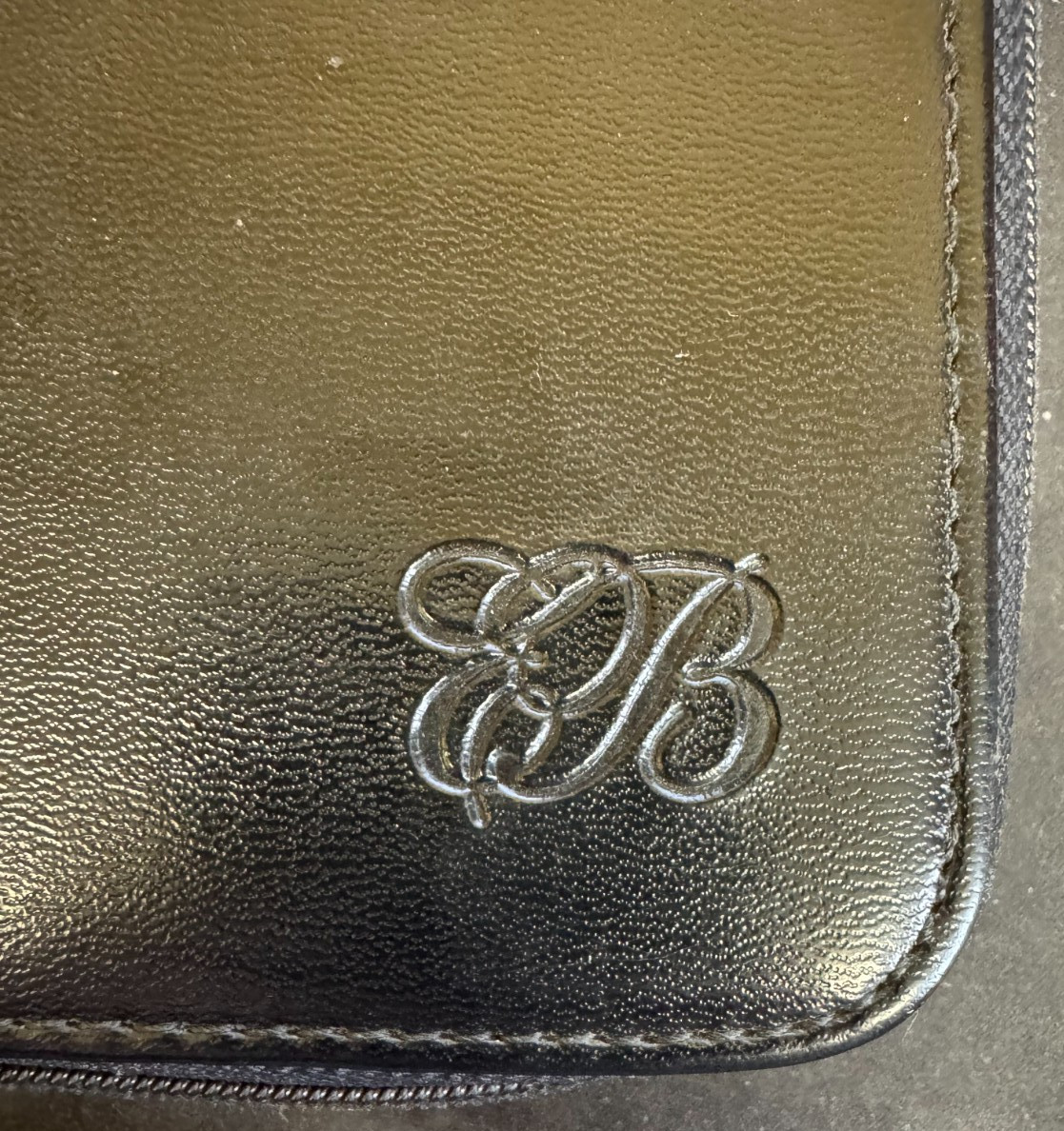 Vintage Enzo Baglioni Organizer Planner Wallet Fillable approx 8inx6in