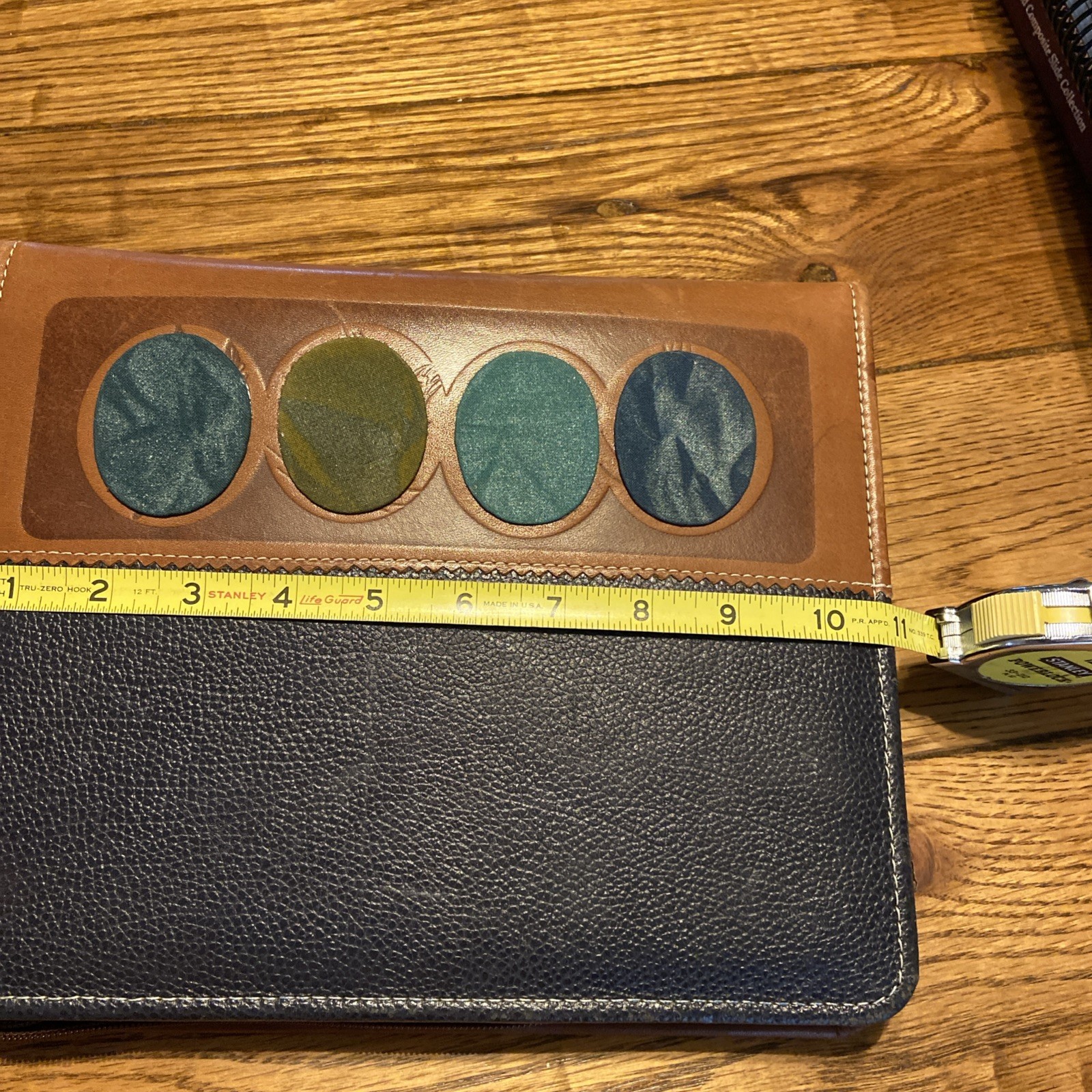 VTG Brown Leather Planner Binder 7-Ring -1.5″ DeVinci Hand Crafted