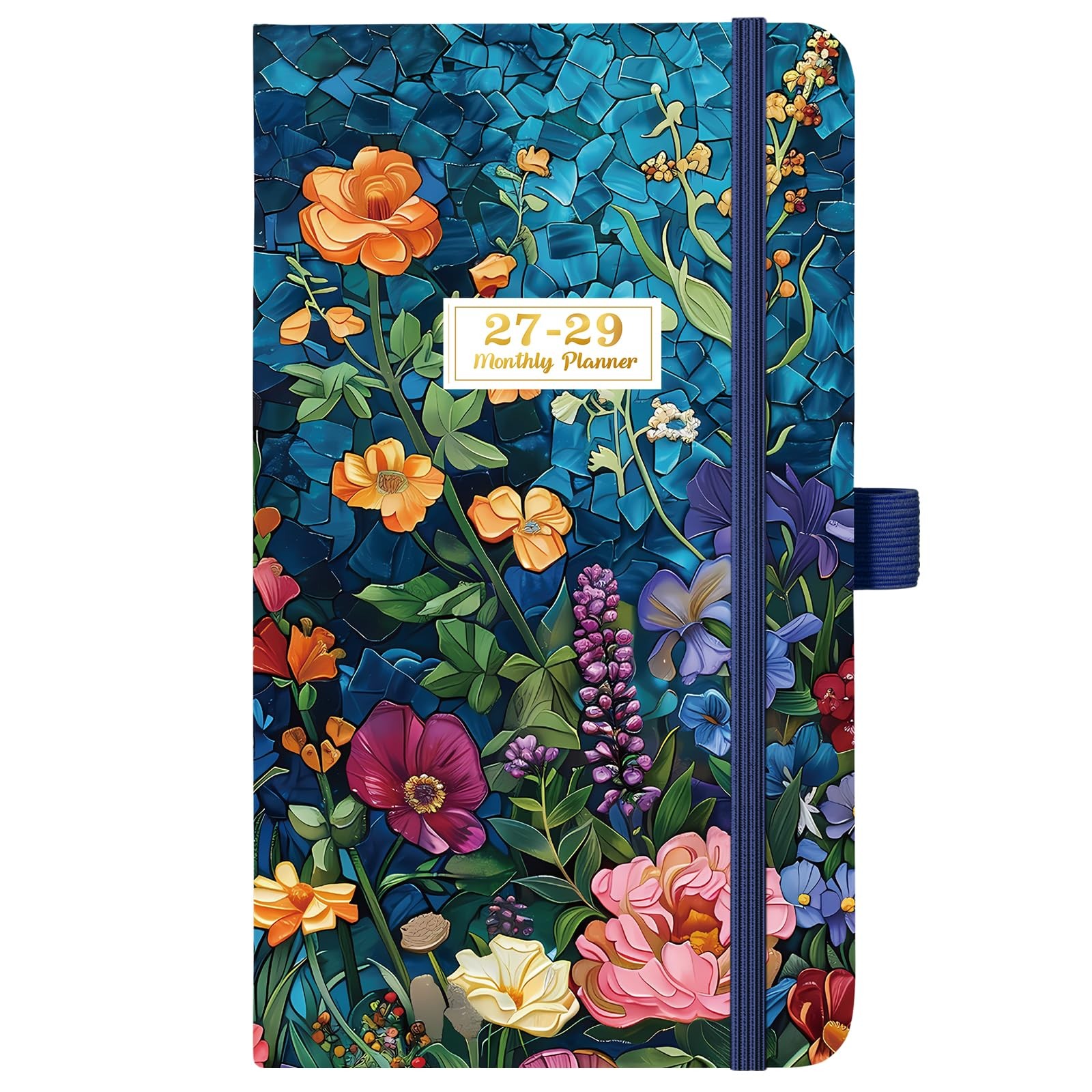 2027-2029 Pocket Planner Calendar 3 Year Monthly 6.3 x 3.7 Inner Pen Holde