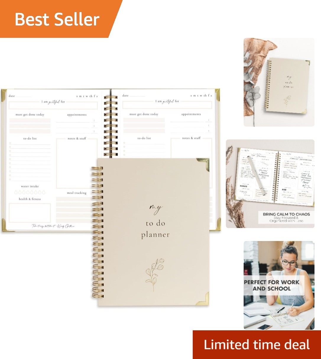 Beautiful 120-Page To Do List Notebook – Stylish Planner for Productivity Boost