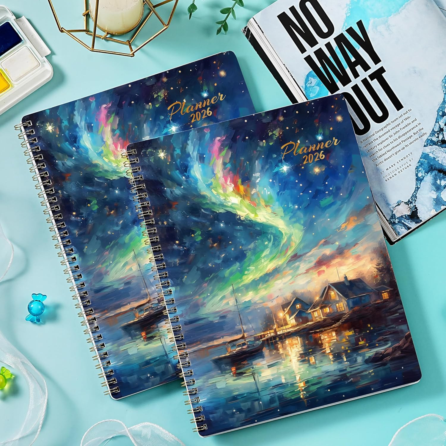 2026 Planner Weekly & Monthly, 8.5×11 Calendar with Tabs & Inner Pocket