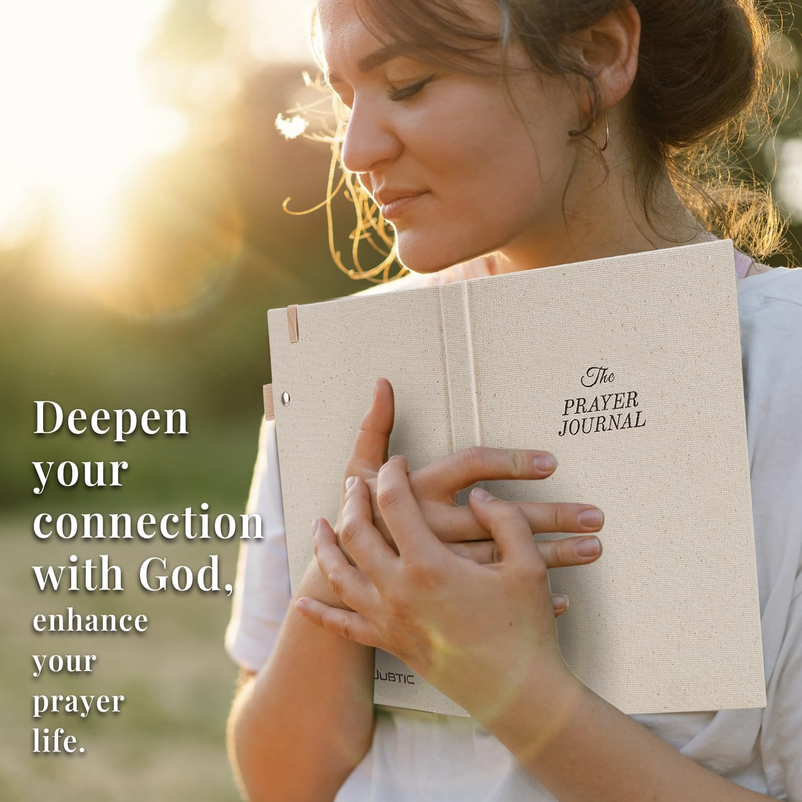 JUBTIC Prayer Journal for Woman, Bible with Verse, 60 Weeks Beige