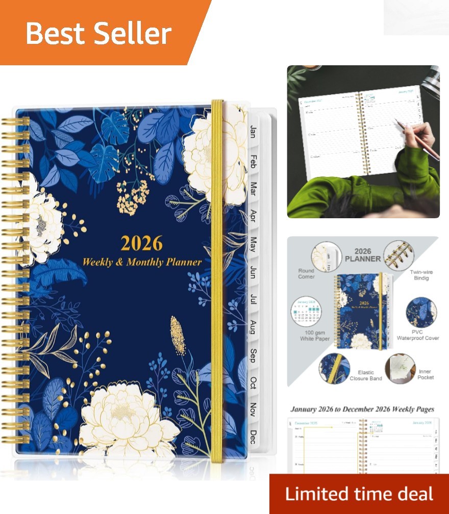 Organize 2026 with Our Stylish Planner: 6.4″ x 8.5″ with Holiday Reminders