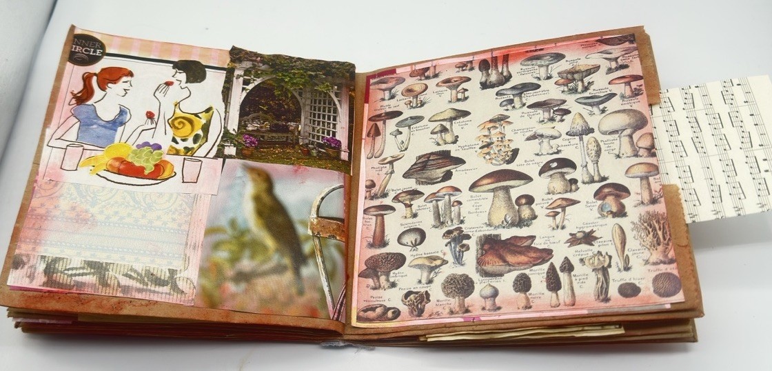 Hand Made Junk Journal Live Everyday With Intention. Medium Is Brown Paper Bags