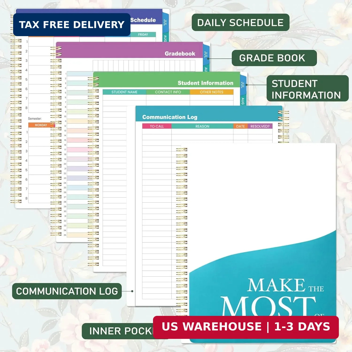 Teacher Planner 2026-2027, Teacher Lesson Planner 2026-2027, July 2026 – June 20